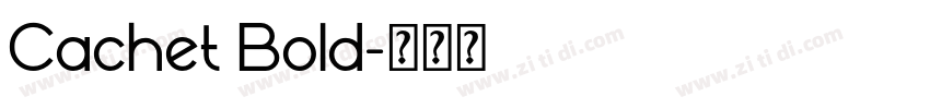 Cachet Bold字体转换